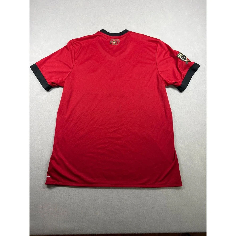 Adidas Atlanta United FC Soccer Jersey Mens L Red Black 2017 Inaugural Season